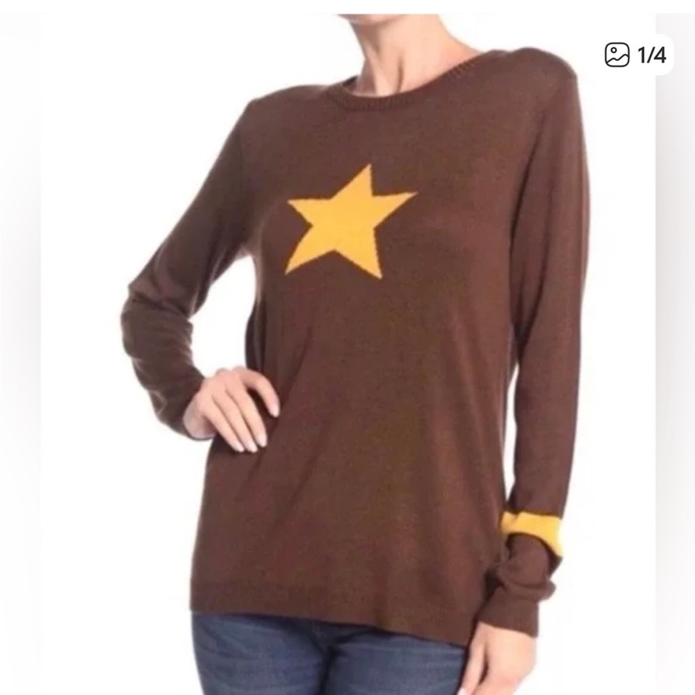 MAGASCHONI Cashmere Blend Star Sweater Siz…
